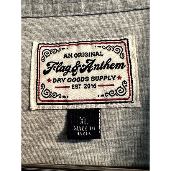 Flag & Anthem Light Blue Striped Polo Size XL - Picture 3 of 3